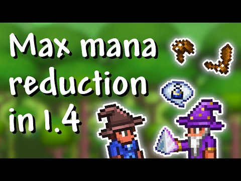 Terraria - 1.4 Maximum mana reduction (magic weapons use 0 mana!)