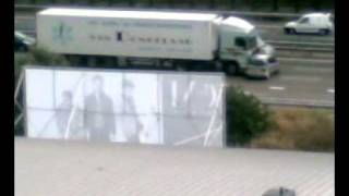 Extreme highway accident in Amsterdam - MUST SEE (nobody got hurt)