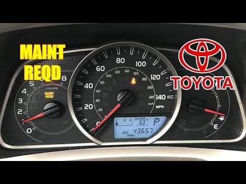 How To Reset Maintenance Required Light in Toyota Rav4 2013-2016