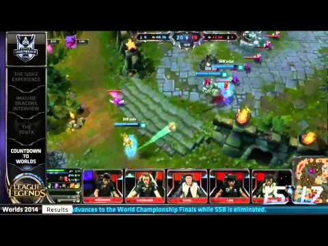 All Chat - Semifinals - Royal Club vs OMG epic comeback! - Game 3 - Worlds 2014 - LoL  S4 Worlds