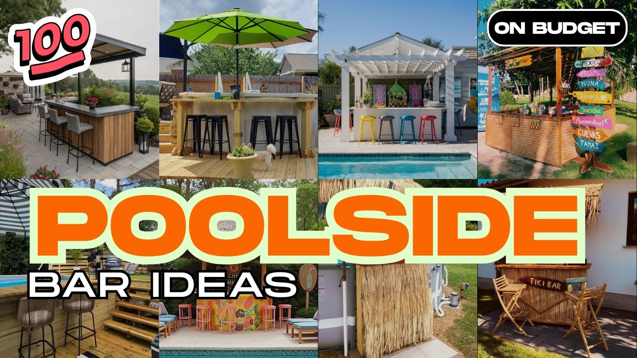 Modern & Affordable Poolside Bar Ideas 2025 | DIY Backyard Bar Designs for Summer
