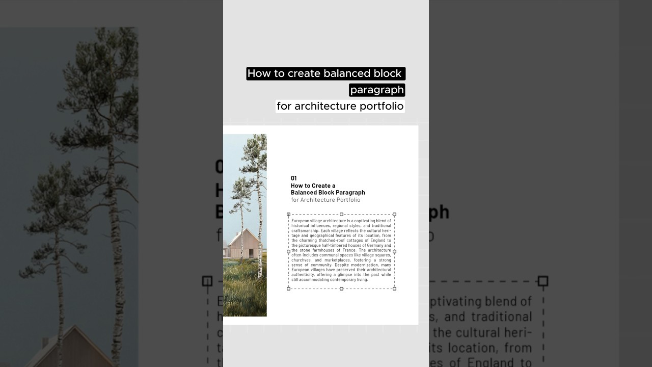Architecture portfolio layout settings #architecturedesign #architecture