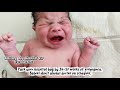 The First Minute Of Macrosomic 5 2 Kg Newborn Baby First Cry First Dressing