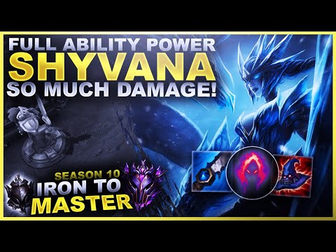 FULL AP SHYVANA JUNGLE IS BEASTLY! - Iron to Master S10 | League of Legends
