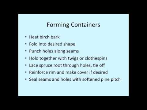 Birch Bark Containers