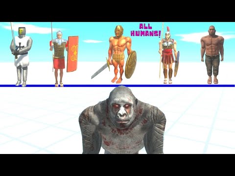 OLD GORO VS ALL HUMANS  - ANIMAL REVOLT BATTLE SIMULATOR
