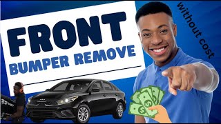 DIY 2024 kia forte how to remove the front bumper and headlight
