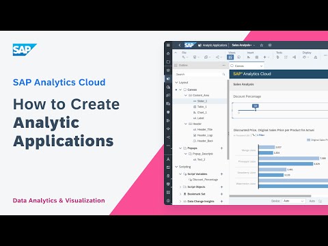 How to Create Analytic Applications: SAP Analytics Cloud