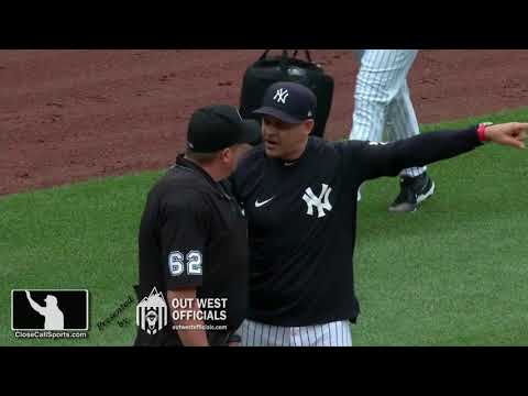 Ejection 060 - Chad Whitson Ejects Aaron Boone During Yankees' Pitching Change in Loss to Rays
