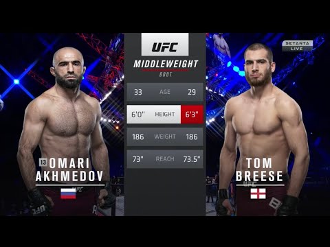 Omari Akhmedov vs Tom Breese full fight