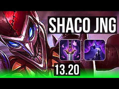 SHACO vs PANTHEON (JNG) | 13/0/10, 3.4M mastery, 2900+ games, Legendary | KR Master | 13.20