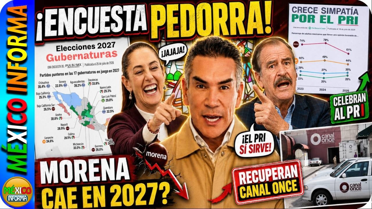 PRIAN FESTEJA ENCUESTA PEDORRA. ASEGURAN QUE VAN A ARRASAR CON MORENA EN 2017. RECUPERAN CANAL 11.