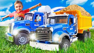Download lagu Funny Stories about Bruder - Excavator JCB, Dump Truck Mack, Tractor and Concrete Mixer mp3 Download lagu Funny Stories about Bruder - Excavator JCB, Dump Truck Mack, Tractor and Concrete Mixer mp3