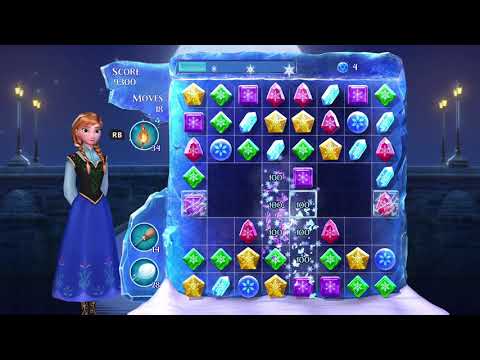 Frozen Free Fall: Snowball Fight Level 55 Walkthrough - No Power Ups