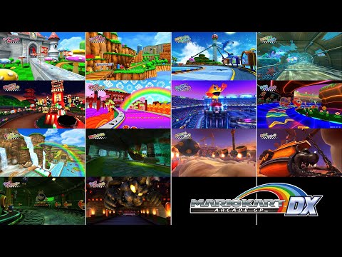 Mario Kart Arcade GP DX 1.18 (Arcade) All 14 Courses