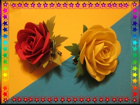 Розы из фоамирана для начинающих / Мастер класс / flowers from foamirana