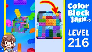 Solusi Level 216 Color Block Jam