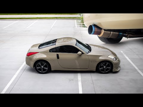 350Z TOMEI Exhaust Install & Sound! (with Megan Racing Y PIPE)
