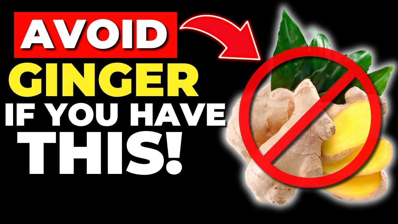 🚫AVOID GINGER If You Have THESE 8 Health Problems!