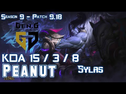 Gen Peanut SYLAS vs GRAGAS Jungle - Patch 9.18 KR Ranked