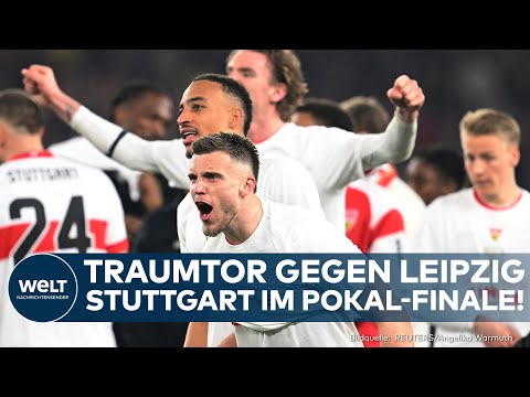 DFB POKAL: Dank Traumtor! Stuttgart holt Sieg gegen Leipzig und trifft im Finale auf Bielefeld