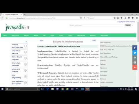 Compare LinkedHashSet, TreeSet and HashSet in Java. | javapedia.net
