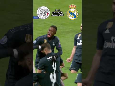 Ajax vs Real Madrid UCL 18/19