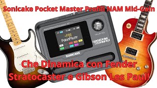 Sonicake Pocket Master Profili NAM Mid-Gain: Che Dinamica con Fender Stratocaster e Gibson Les Paul!