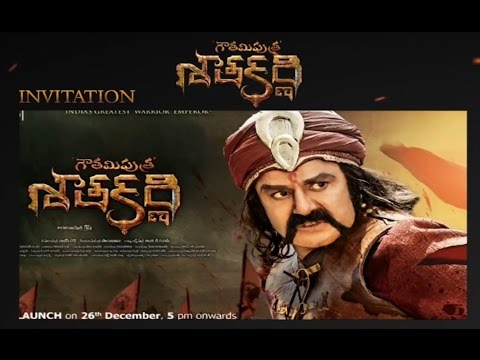 Gautamiputra Sarakarni Audio Release Digital Invitation