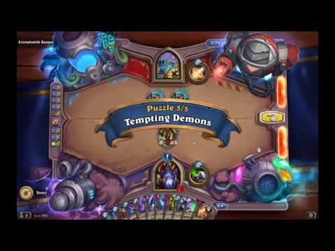 Solution Puzzle Lab Survival: Tempting Demons - Crystalsmith Kangor (5/5), Hearthstone Boomsday