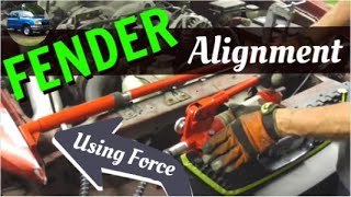Fender and Auto Body Panel Alignment - Using Force