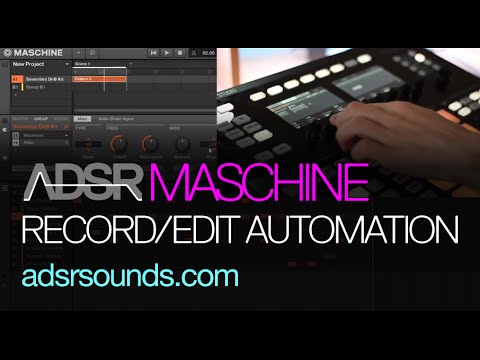 NI Maschine tutorial - Recording and Editing Automation