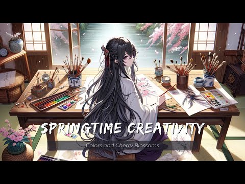 Springtime Creativity: Colors and Cherry Blossoms