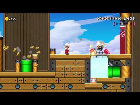 Super Mario Maker Levels: "Bowser Jr's Airship Keys"