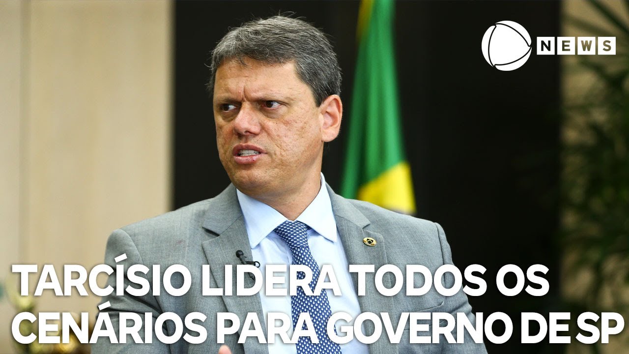 Tarcísio de Freitas lidera em todos os cenários para o governo de São Paulo em 2026