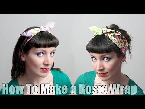 How To Sew a Rosie Wrap Hair Band - DiY Fashion...