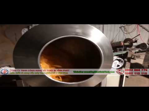 Máy trộn bánh tráng muối tôm, khô gà hiệu quả