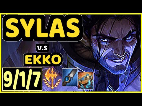 THAL (SYLAS) vs EKKO - 9/1/7 KDA JUNGLE CHALLENGER GAMEPLAY - KR