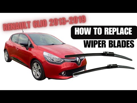 Renault Clio 2013-2019 Front Wiper Blades How To Replace Bayonet Heyner