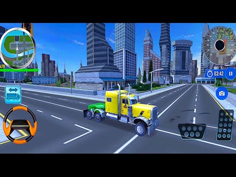 US Police Multi Level Car Transporter Truck: Limousine Delivery - Android Gameplay