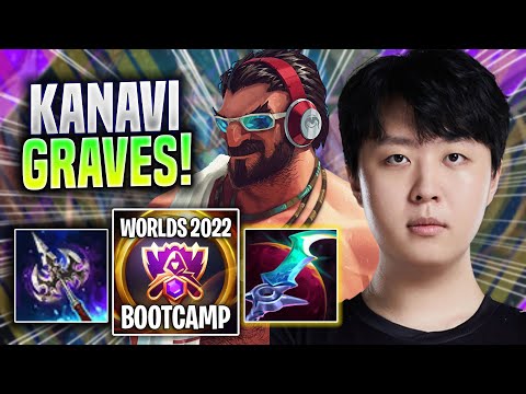 KANAVI IS A MONSTER WITH GRAVES! - JDG Kanavi Plays Graves JUNGLE vs Elise! | Bootcamp 2022
