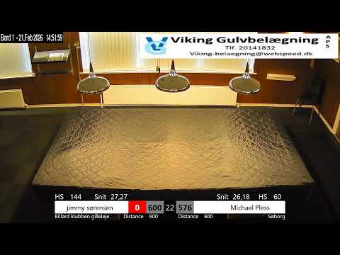 2, division | Søborg BK -  Gilleleje  | 21.02.2026 | Bord 1