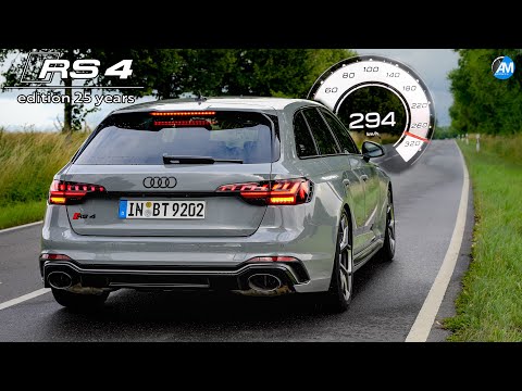 RS4 edition 25 years (470hp)🔥| 0-294 km/h acceleration🏁| by Automann in 4K