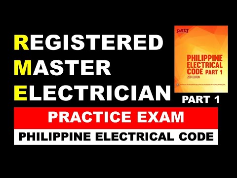 Registered Master Electrician Review Philippine Electrical Code (PEC) Part 1