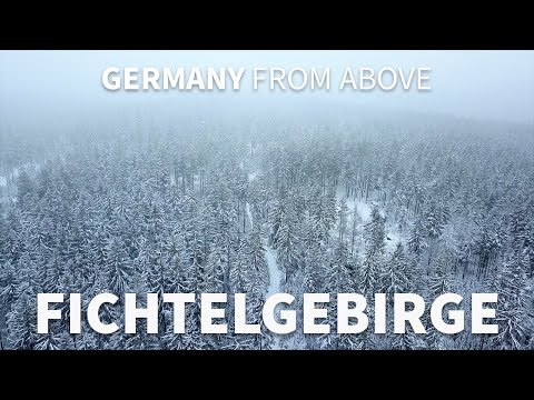 Germany from above - Fichtelgebirge - January 2021