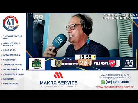 Túlio Isac narrando os Gols - Aparecidense 2 x 0 Vila NovaV