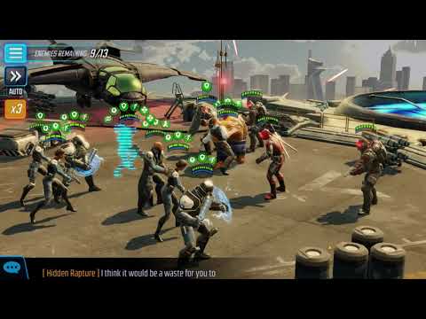 Marvel Strike Force 3 Star Heroes 7-6 with Coulson Fury Shield