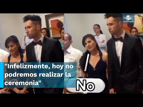 Juez cancela boda por broma de la novia durante casamiento