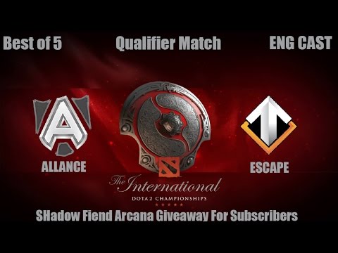 Alliance vs Escape, The International 6, EU Quals Grand Finals  BO5  ENG CAST GAME 2