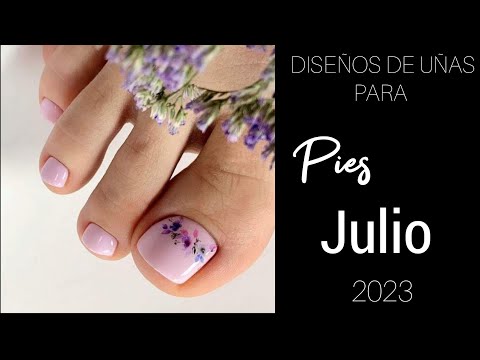 DISEÑOS DE UÑAS PARA PIES👣 2023 JULIO #tendenciaenuñas #uñasdecoradas #diseñosdeuñasparapies #nails